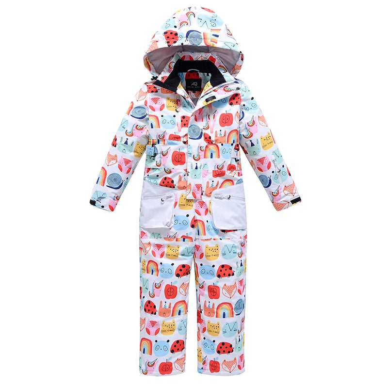 Children's Jumpsuit Ski Wear Snow Suit Snowboarding Clothing Windproof Waterproof Winter Outdoor Costumes For Boy's and Girl's The Clothing Company Sydney