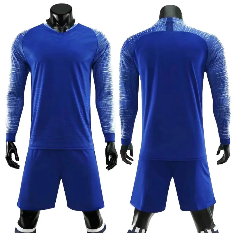 Mens Womens Kids Long Sleeve Soccer Jersey Set Custom Football Jerseys Uniform Team Kit blank Football Set The Clothing Company Sydney