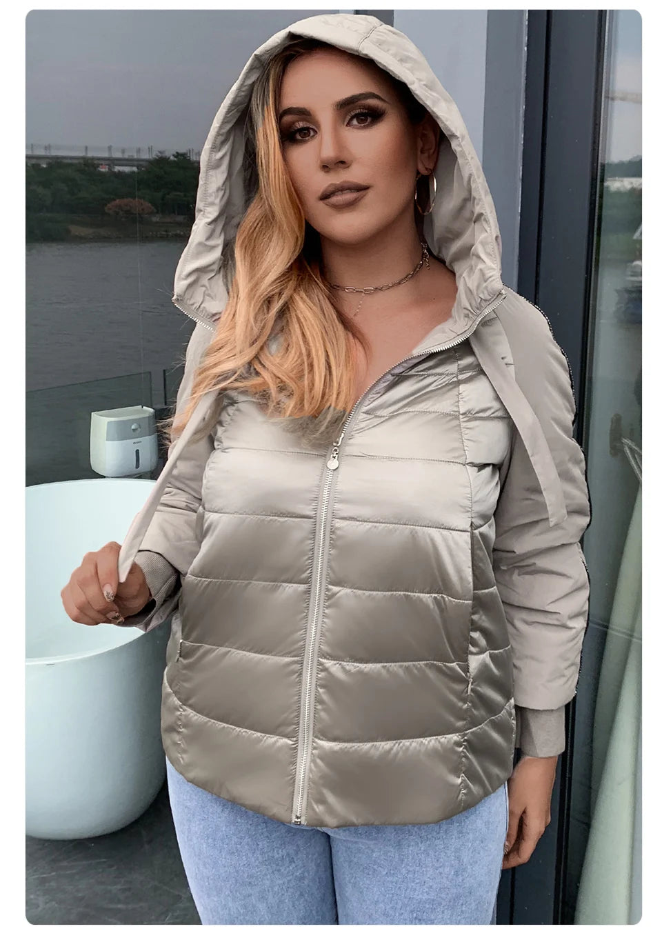 Women's Autumn coat Outwear trend Jacket Short Parkas Padded casual Warm Plus size Jacket - The Clothing Company Sydney