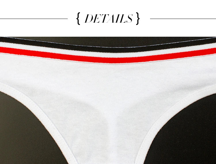 Sports Style Low Waist Thong  No Trace Cotton T Panties  G String Bikini Underwear - The Clothing Company Sydney