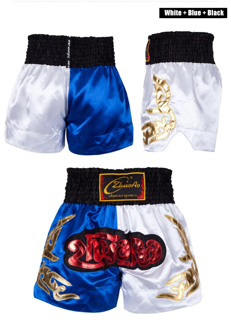 Thai Boxing Shorts Muay Thai Fightwear Men Women Boy Girl Kids Muaythai Grappling Kickboxing Match Training Uniform MMA Boxer Pants The Clothing Company Sydney