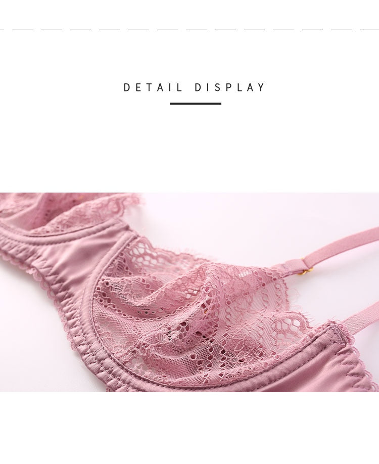 2 Piece Lingerie Underwear Set Sexy Lace Brassiere Underwear Lace Bra Panties G-String Bra & Brief Sets The Clothing Company Sydney