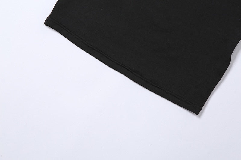 Cut Out Black Mini Dresses Club Party Outfits for Women Elegant Long Sleeve Solid Bodycon Dress The Clothing Company Sydney