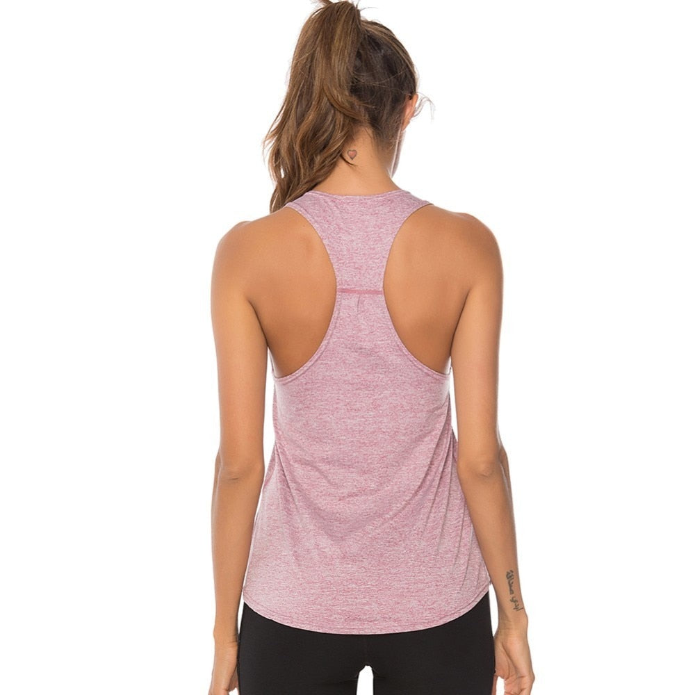 Women's Racerback Yoga Tank Tops Sleeveless Fitness Yoga Shirts Quick Dry Athletic Running Sports Vest Workout T Shirt The Clothing Company Sydney