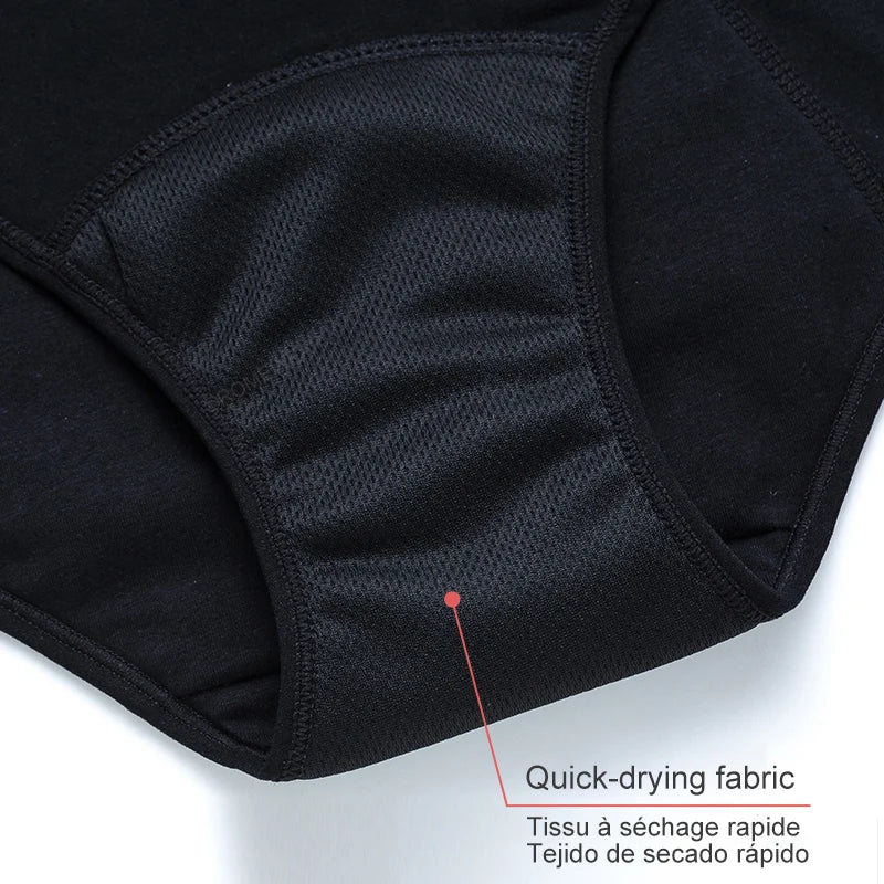 Menstrual Panties For Women Period Underwear 4 Layer Plus Size Heavy Flow Absorbency Leakproof Physiological Sanitary Lingerie - The Clothing Company Sydney