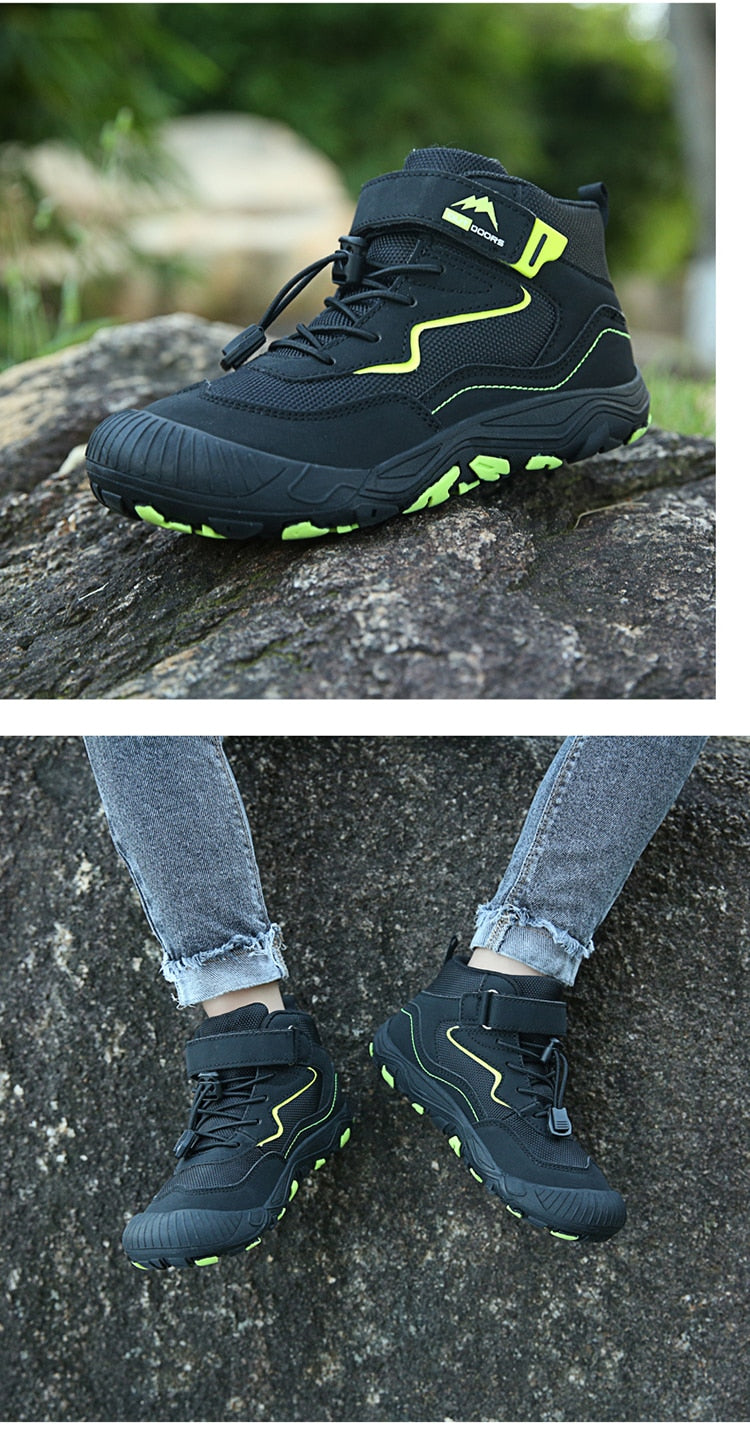 Autumn Hiking Shoes Kids Outdoor Sneakers Boys Girls Ankle Trekking Shoes Children Winter Hiking Boots Breathable Anti-Slip Shoe The Clothing Company Sydney
