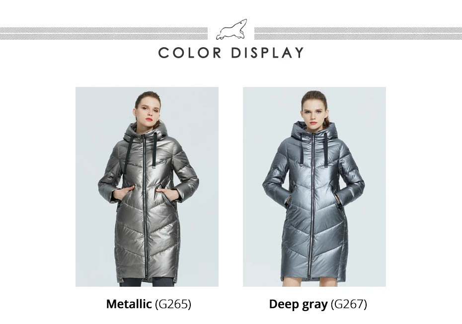 Women's Hooded Winter jacket fashion casual slim long warm cotton coat ladies parkas - The Clothing Company Sydney