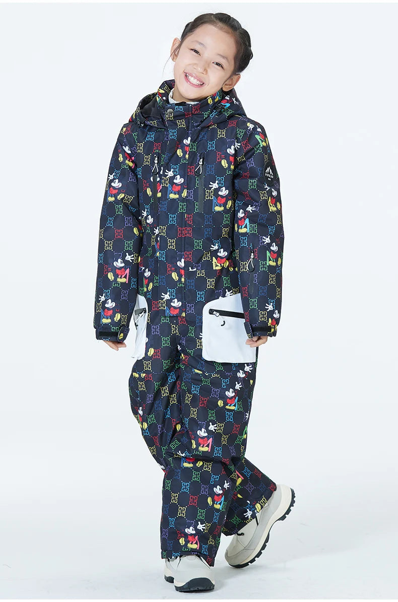 Children's Jumpsuit Ski Wear Snow Suit Snowboarding Clothing Windproof Waterproof Winter Outdoor Costumes For Boy's and Girl's The Clothing Company Sydney