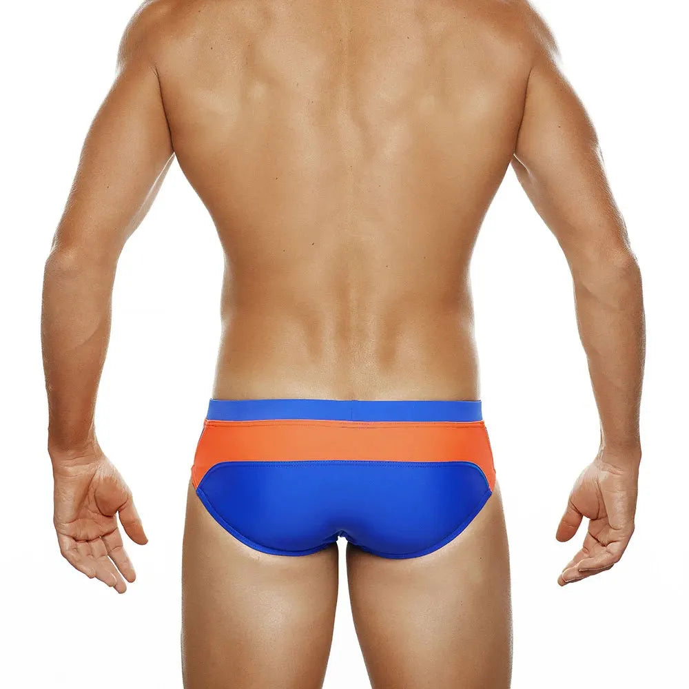 Push-Up Pad Enlarge Pouch Swimwear Colorful Padded Mens Swimming Briefs Swim Surf Beach Shorts Boxers Trunks The Clothing Company Sydney