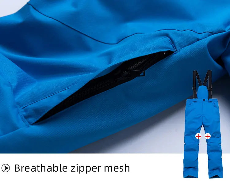 Children's Snow Suit Outfit Wear Outdoor Waterproof Windproof Warm Costume Winter Snowboarding Ski Jacket and Strap Pant Boys and Girls The Clothing Company Sydney