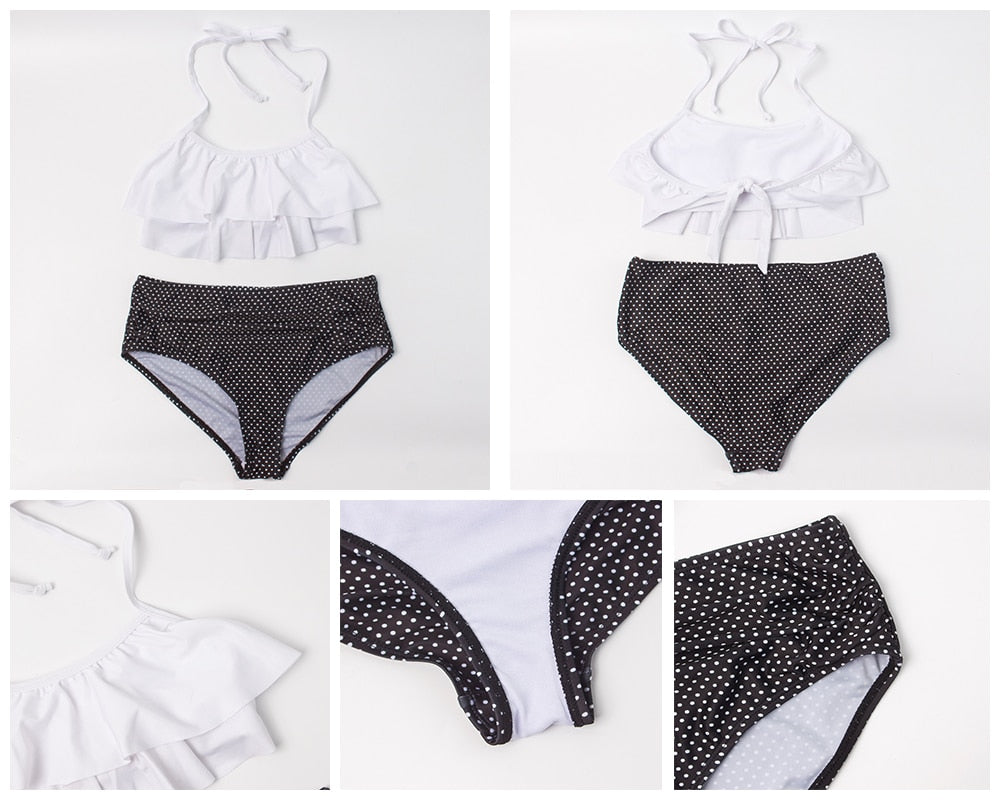 2 Piece Kids Swimwear Swimsuit Print Girls Kid Bikini Set 5-14 Years Children Bandage Swimming Suit Beachwear The Clothing Company Sydney