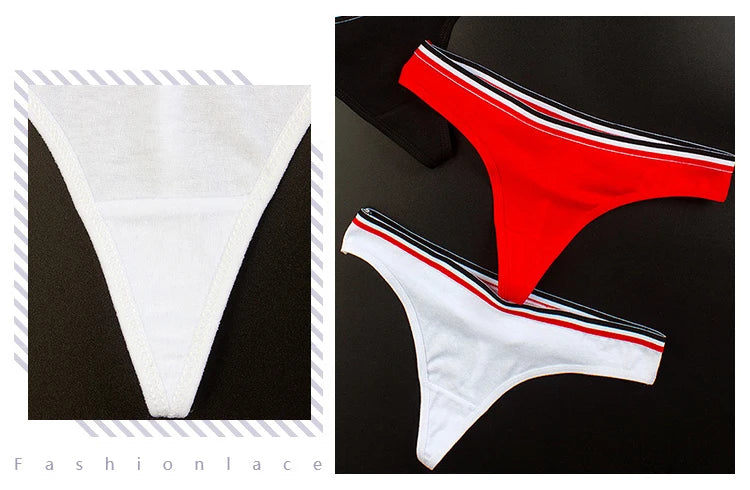 Sports Style Low Waist Thong  No Trace Cotton T Panties  G String Bikini Underwear - The Clothing Company Sydney