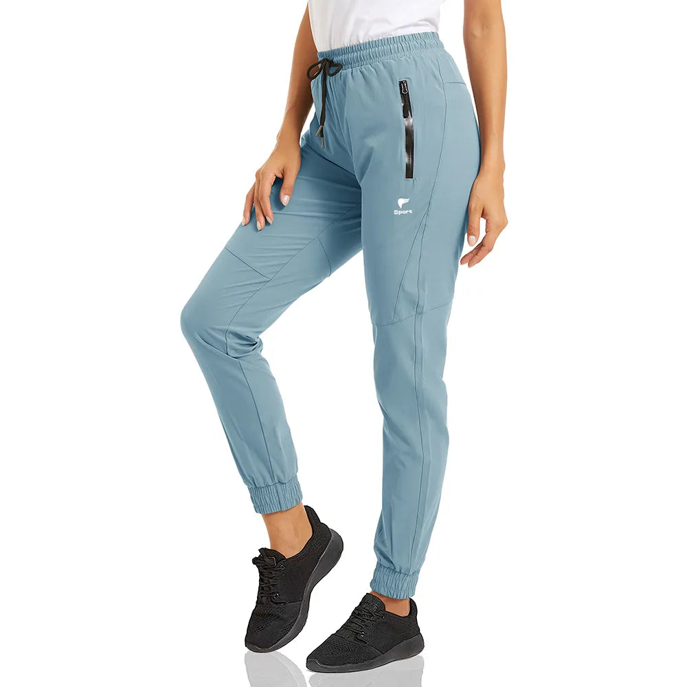 Women's Quick Dry Long Pants Cargo Pants Lady Multi-Zipper Pockets Joggers Sweatpants Hiking Fishing Gym Trousers Work The Clothing Company Sydney