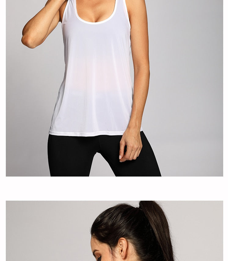 Women's Vest Tops Activewear Mesh Workout Sports Racerback Tank Tops Sleeveless Back Hollow Out Pullover T-shirt The Clothing Company Sydney