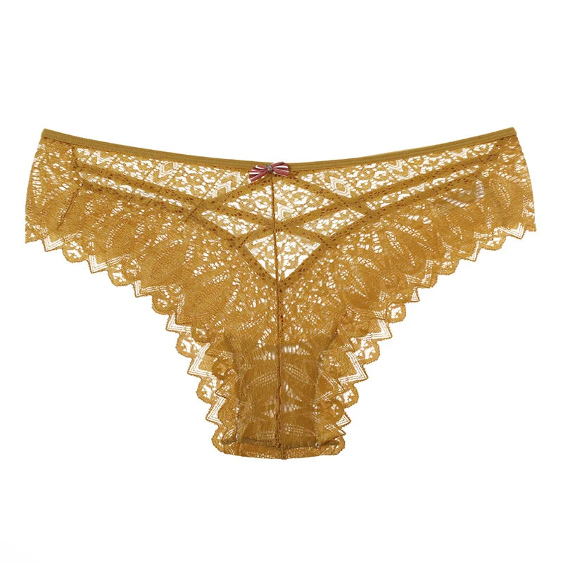 Women's Panties Lace Underwear Sexy Low-Waist Briefs Hollow Out G String Underpants Lingerie The Clothing Company Sydney
