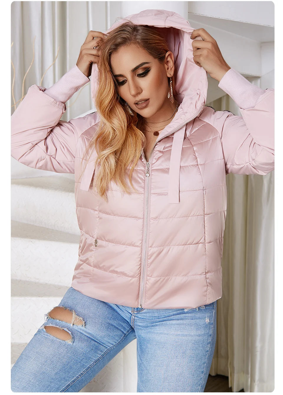 Women's Autumn coat Outwear trend Jacket Short Parkas Padded casual Warm Plus size Jacket - The Clothing Company Sydney