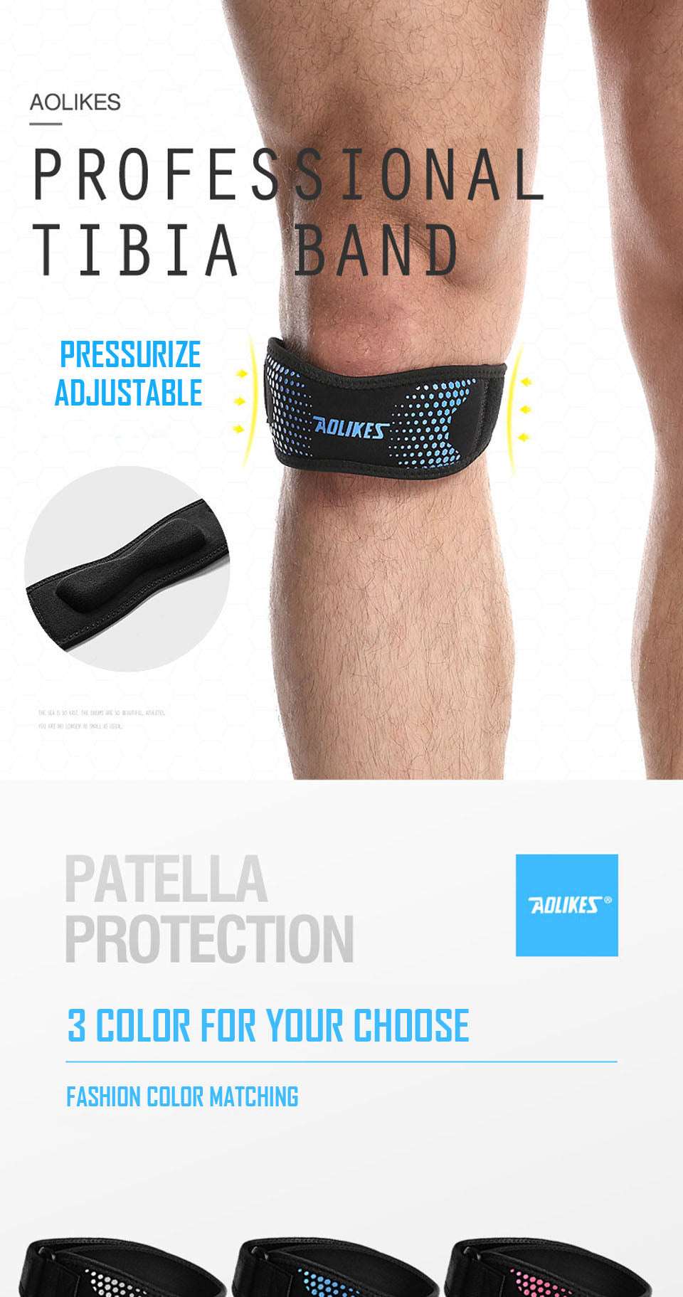 1 Piece Adjustable Knee Pad Knee Pain Relief Patella Stabilizer Brace Support for Hiking Soccer Basketball Running  Sport The Clothing Company Sydney