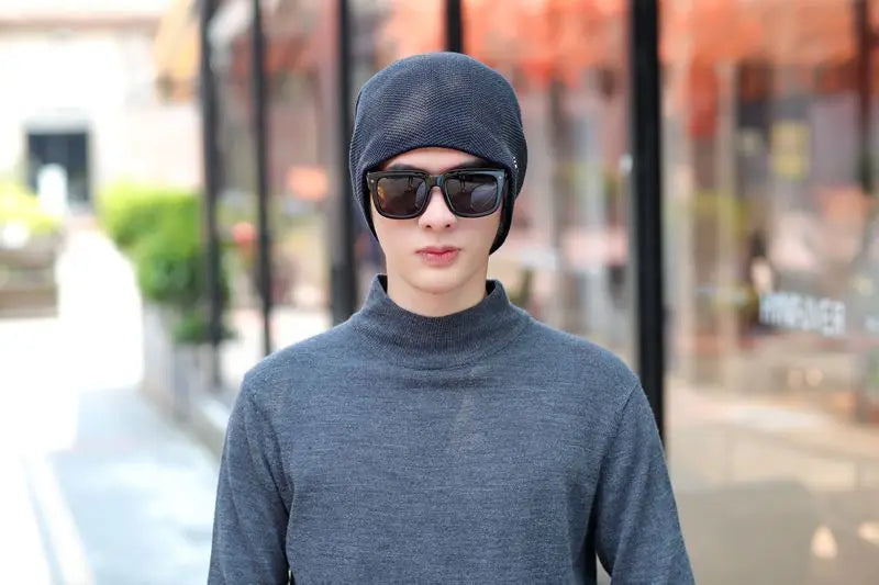 Unisex Warm Winter Hat Fashion Men & Women Thick Knitted Hat Outdoor Sports Ski Beanie Hats - The Clothing Company Sydney