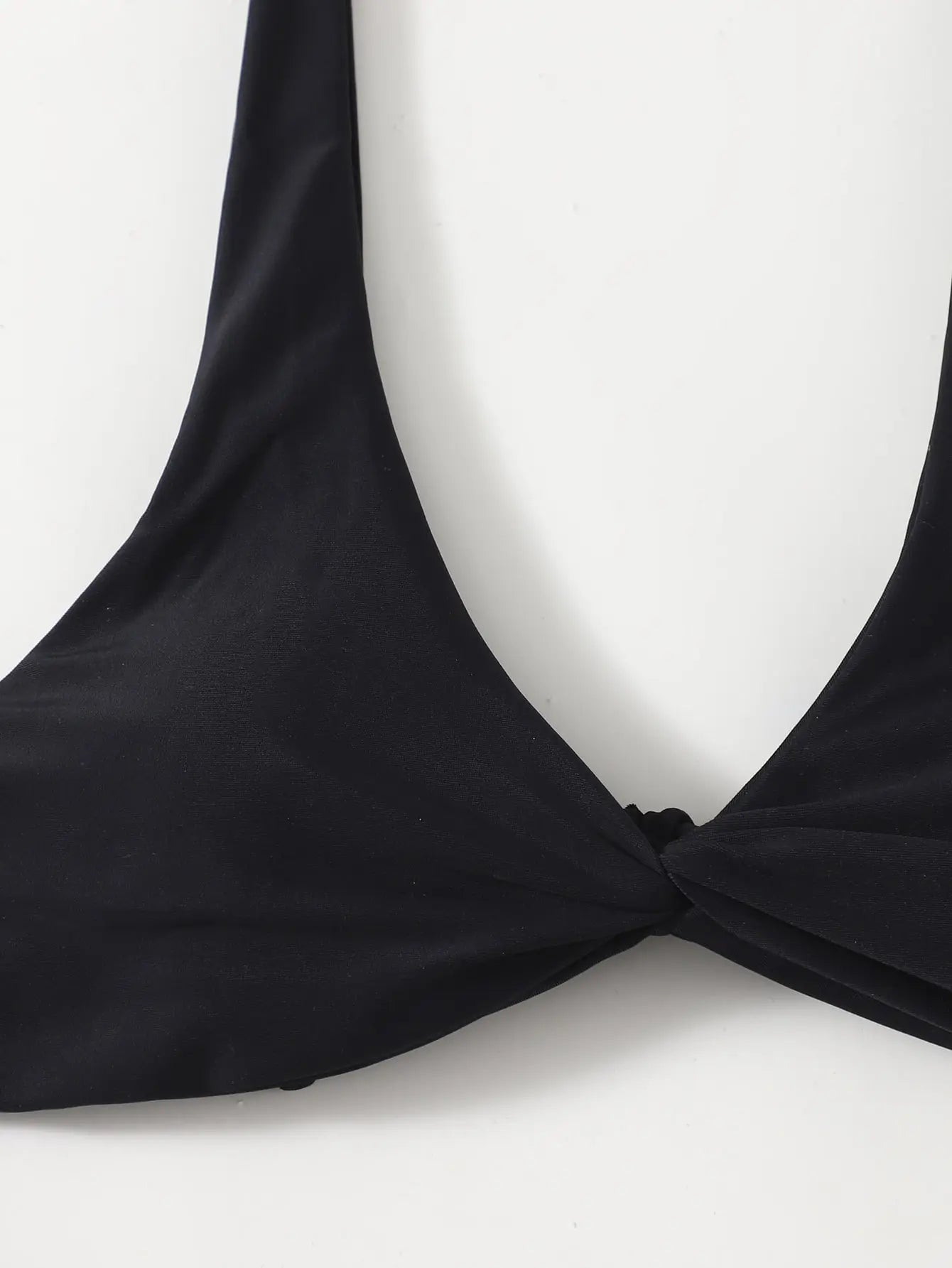 2 Piece Solid Tie Bikini Padded Bra High Leg Bandage Push Up Bikini Set Brazilian Swimsuit Women Swimwear - The Clothing Company Sydney