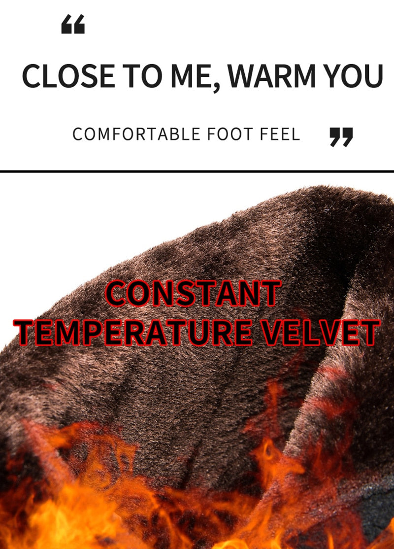 Thick Plush Winter Boots for Women Non-slip Waterproof Snow Boots Flat Heels Warm Cotton Padded Shoes The Clothing Company Sydney