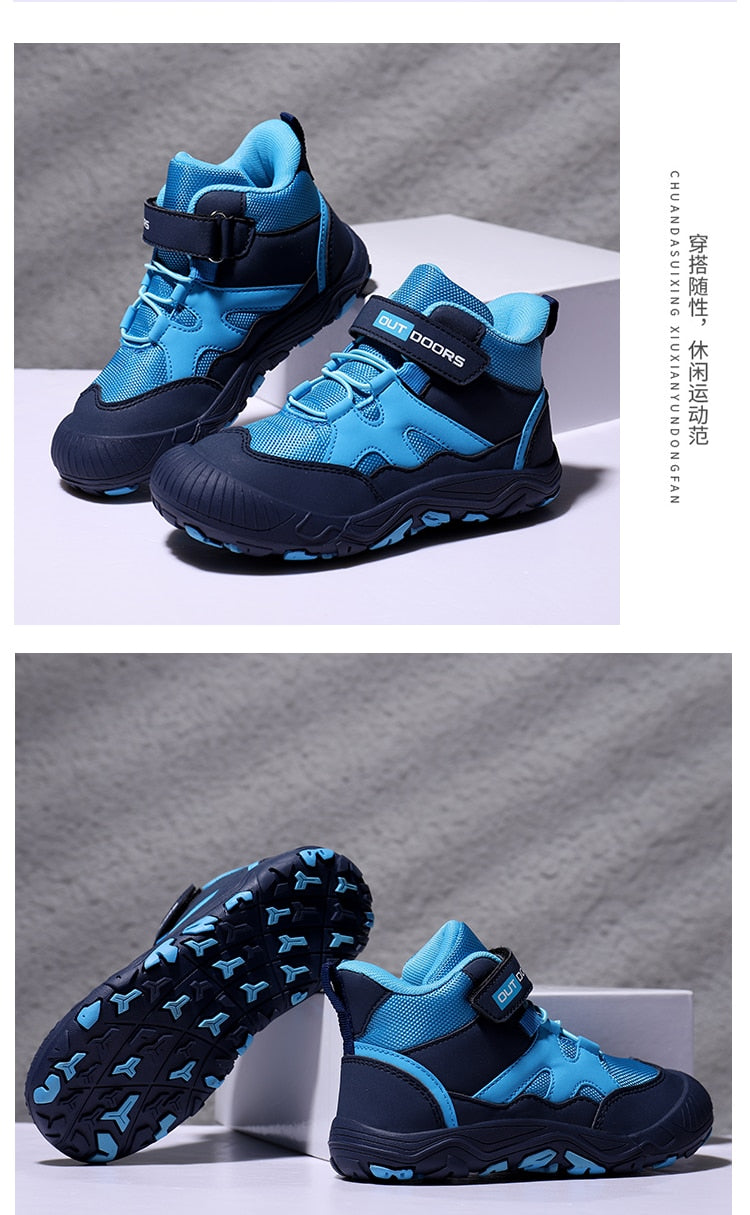 Autumn Hiking Shoes Kids Outdoor Sneakers Boys Girls Ankle Trekking Shoes Children Winter Hiking Boots Breathable Anti-Slip Shoe The Clothing Company Sydney