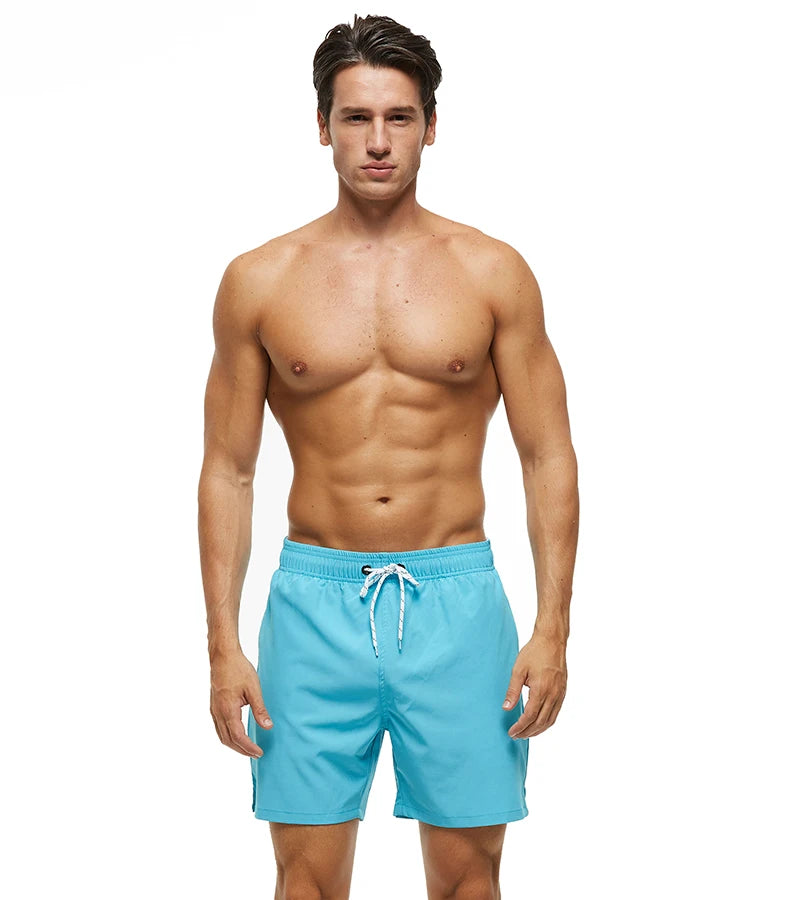 Men's Stretch Swim Trunks Quick Dry Beach Shorts With Zipper Pockets and Mesh Lining The Clothing Company Sydney