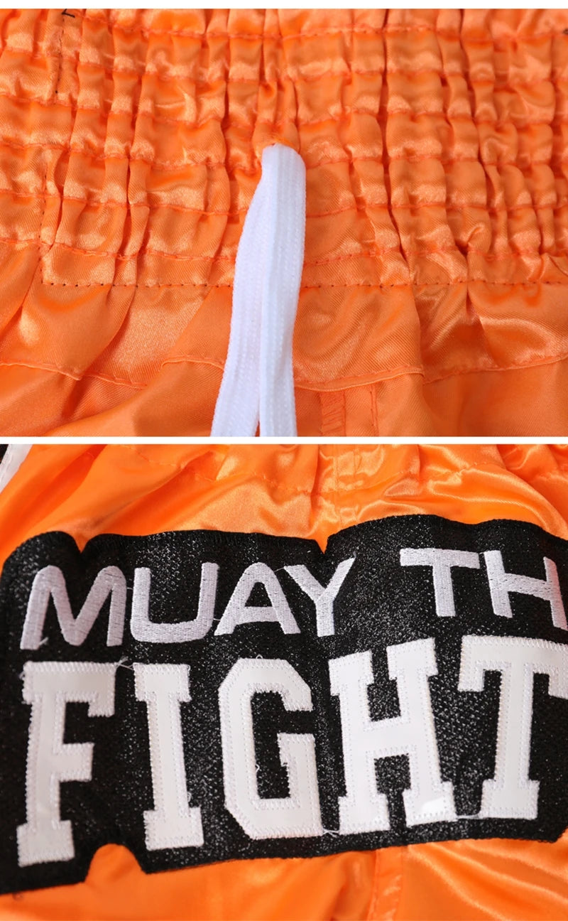 Thai Boxing Shorts Muay Thai Fightwear Men Women Boy Girl Kids Muaythai Grappling Kickboxing Match Training Uniform MMA Boxer Pants The Clothing Company Sydney