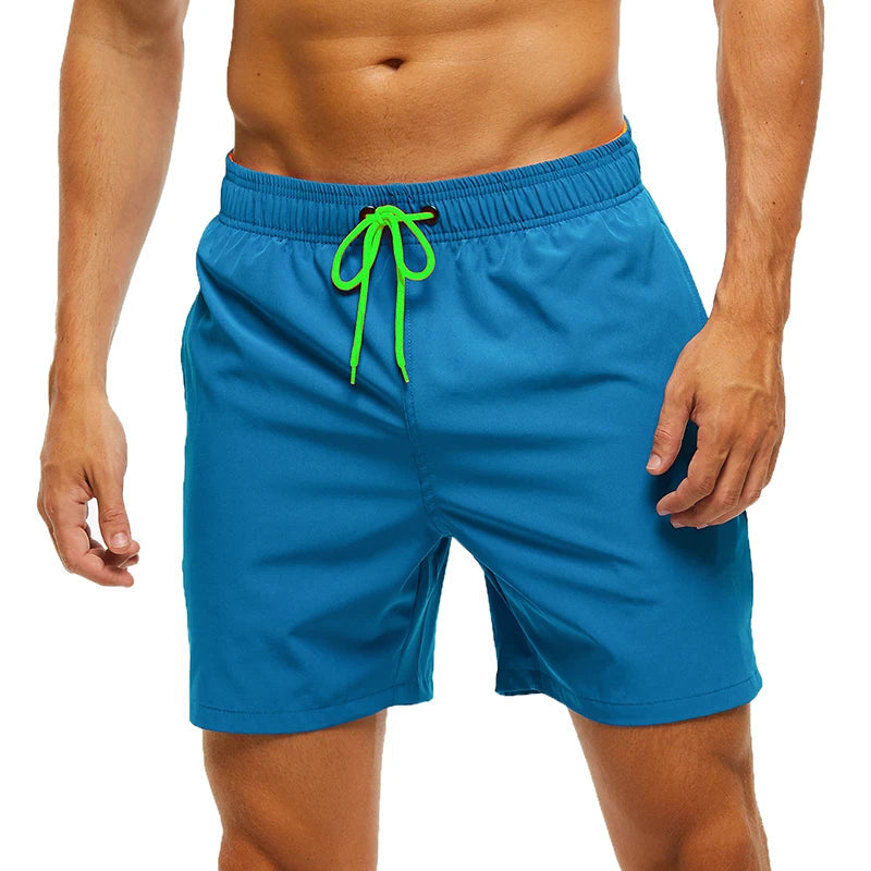 Men's Summer Swimming Board Shorts Sport Breathable Elastic Waist Mesh Liner With Pocket Shorts Swim Trunks The Clothing Company Sydney