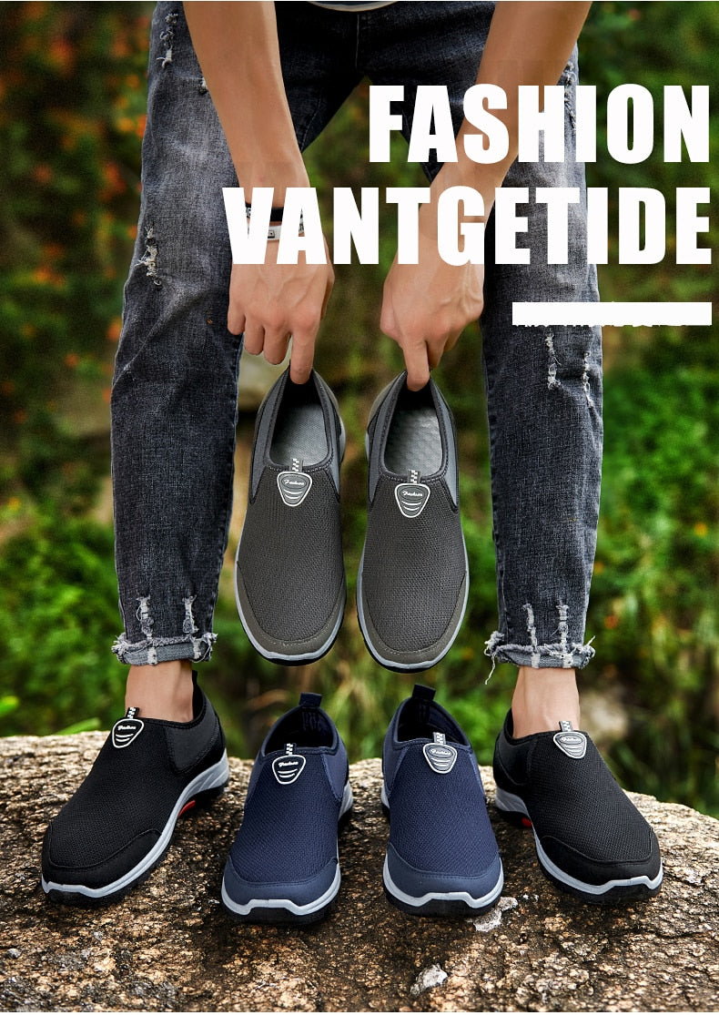 Summer Men's Shoes Lightweight Sneakers Fashion Casual Walking Shoes Breathable Slip on Mens Loafers The Clothing Company Sydney