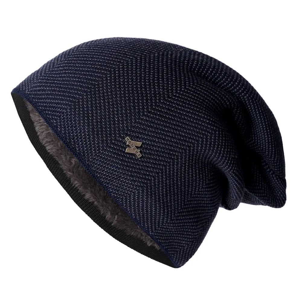 Unisex Warm Winter Hat Fashion Men & Women Thick Knitted Hat Outdoor Sports Ski Beanie Hats - The Clothing Company Sydney