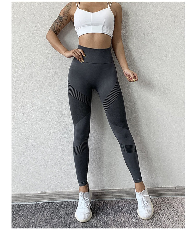 Yoga Seamless Leggings Gym Yoga Pants Women's High Waist Yoga Leggings Sports Fitness Clothing Sport Pants Sportswear The Clothing Company Sydney
