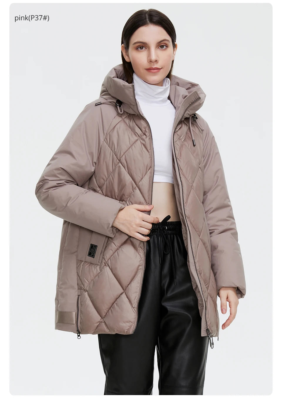 Winter Jacket Women's Collection Warm Jacket Mid-length Coats Parka - The Clothing Company Sydney