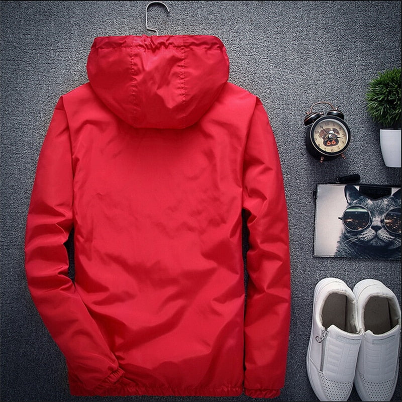 Jacket Men's Large Size Summer Bomber Spring Windbreaker cloth Streetwear Coat Hood 2022 Fashion Male Clothing 7XL Plus Size 6XL The Clothing Company Sydney