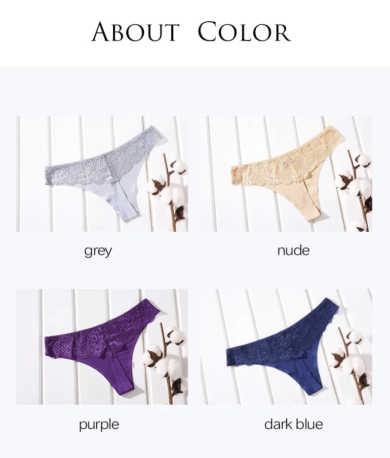 3 Pack Women's Thongs Underwear Female Ice Silk Seamless Woman Underpants G-string Sexy Seamless T-back For Ladies The Clothing Company Sydney