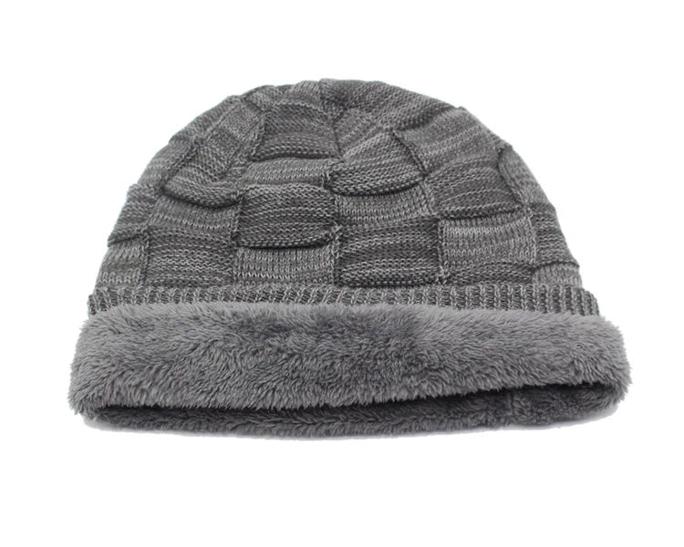 Winter Beanie Scarf skullies beanies Soft Skull Warm Baggy Cap Mask Hats For Men Women Knitted Hat - The Clothing Company Sydney