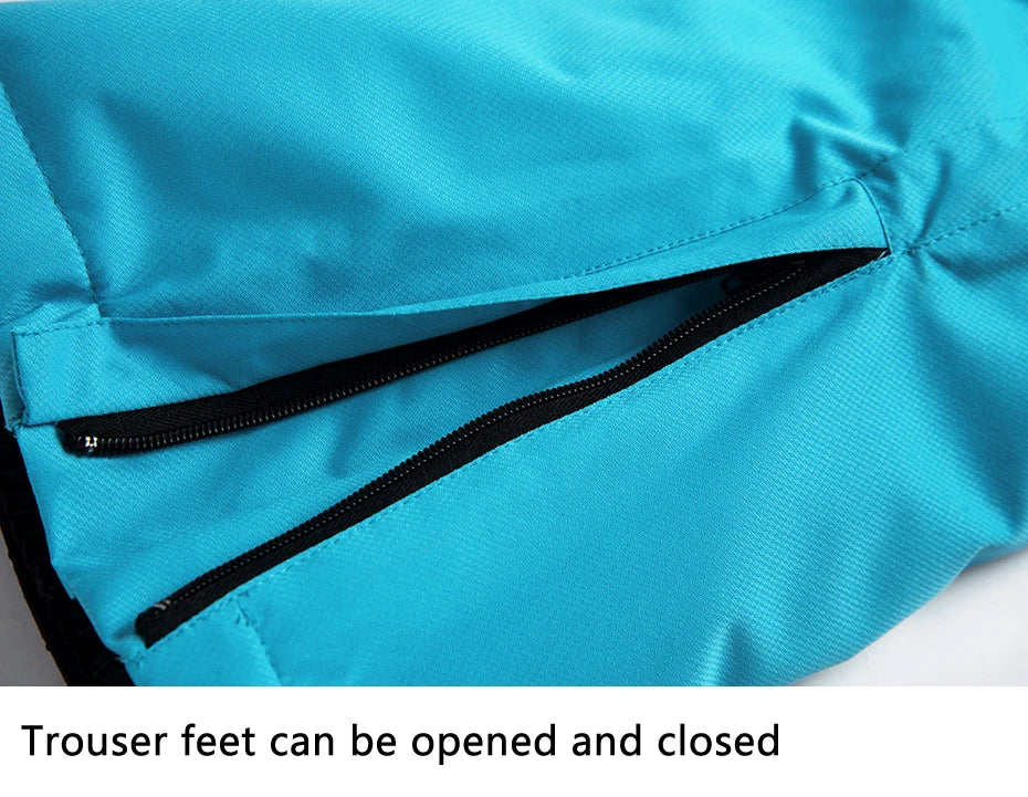 Women's Snow Suit Winter Outdoor Snowboarding Clothing Waterproof Skiing Costume Sets Jackets + Belt Pants - The Clothing Company Sydney