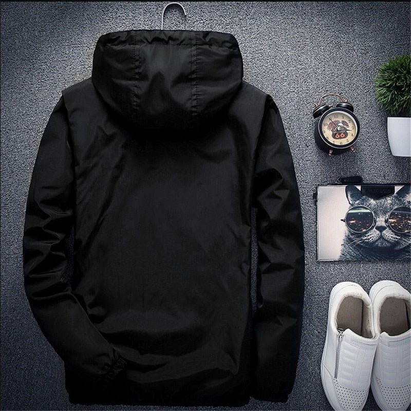 Jacket Men's Large Size Summer Bomber Spring Windbreaker cloth Streetwear Coat Hood 2022 Fashion Male Clothing 7XL Plus Size 6XL The Clothing Company Sydney