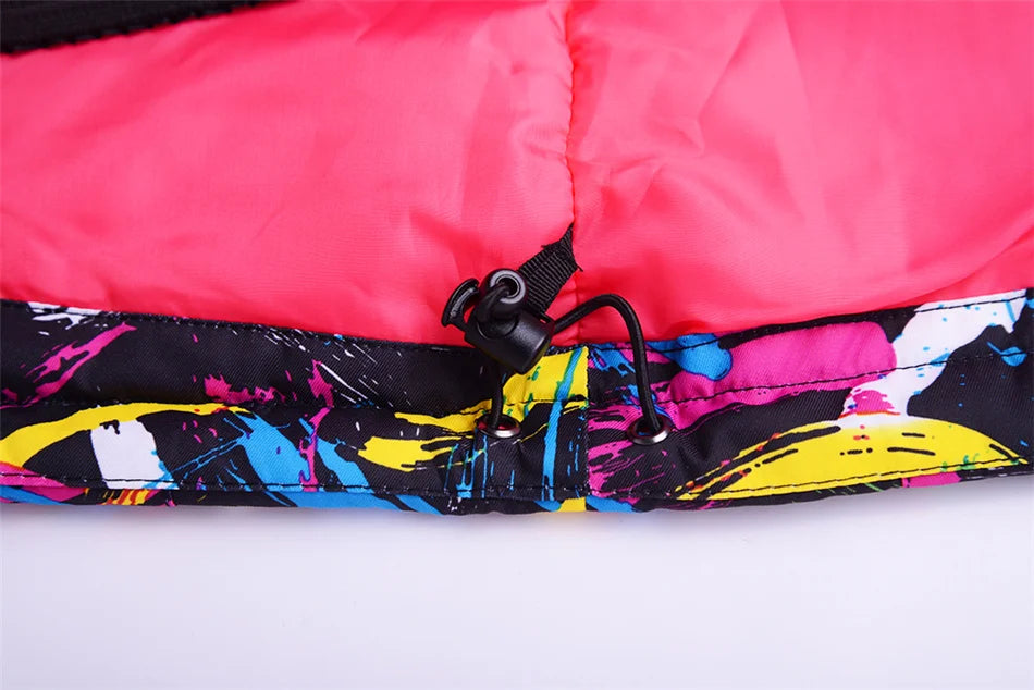 Women's Snow Suit Winter Outdoor Snowboarding Clothing Waterproof Skiing Costume Sets Jackets + Belt Pants - The Clothing Company Sydney