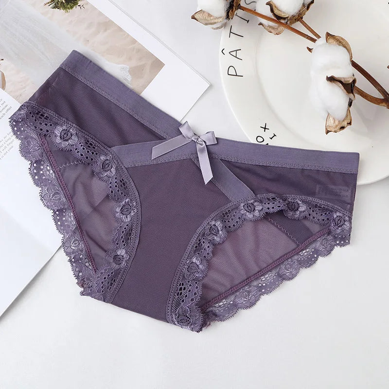 Mesh Underwear Lace Panties Briefs Mid-Rise Underwear Lingerie Briefs The Clothing Company Sydney
