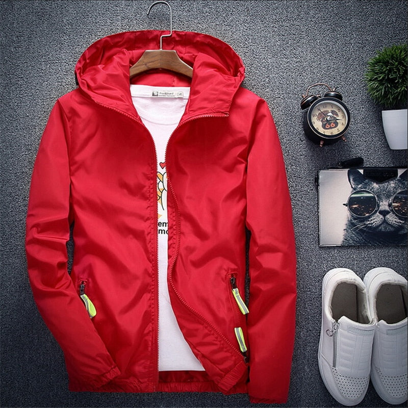 Jacket Men's Large Size Summer Bomber Spring Windbreaker cloth Streetwear Coat Hood 2022 Fashion Male Clothing 7XL Plus Size 6XL The Clothing Company Sydney