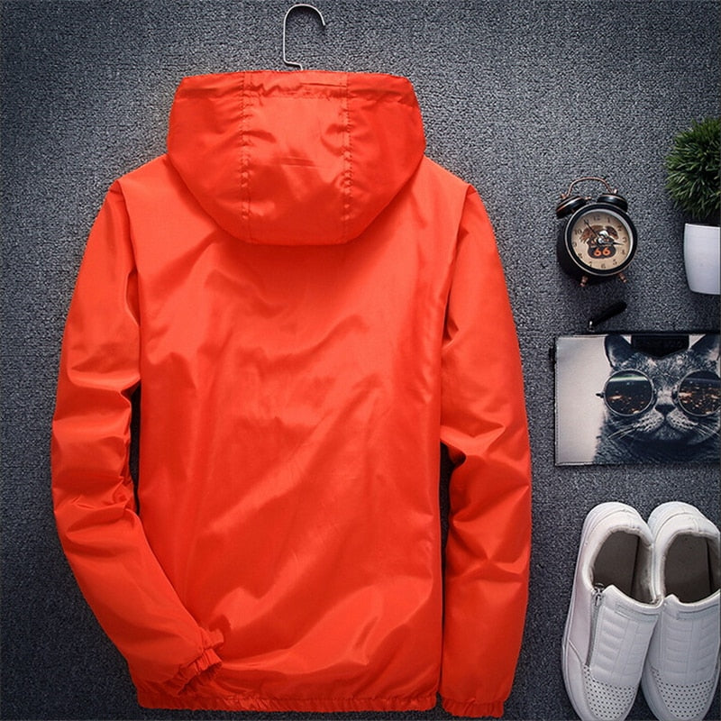 Jacket Men's Large Size Summer Bomber Spring Windbreaker cloth Streetwear Coat Hood 2022 Fashion Male Clothing 7XL Plus Size 6XL The Clothing Company Sydney