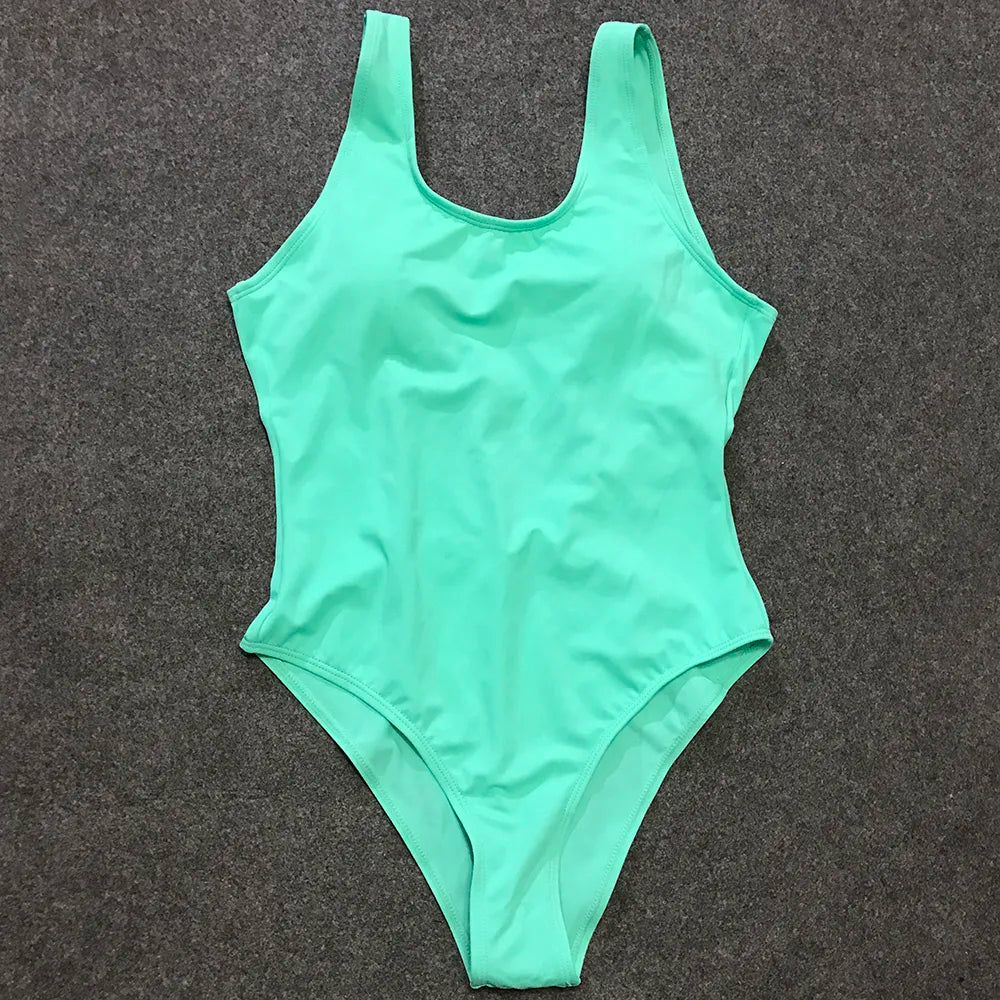 One Piece Swimsuit Women Thong Swimwear High Cut Trikini Backless Monokini Bather Bathing Suit Swim Bodysuit Beachwear The Clothing Company Sydney