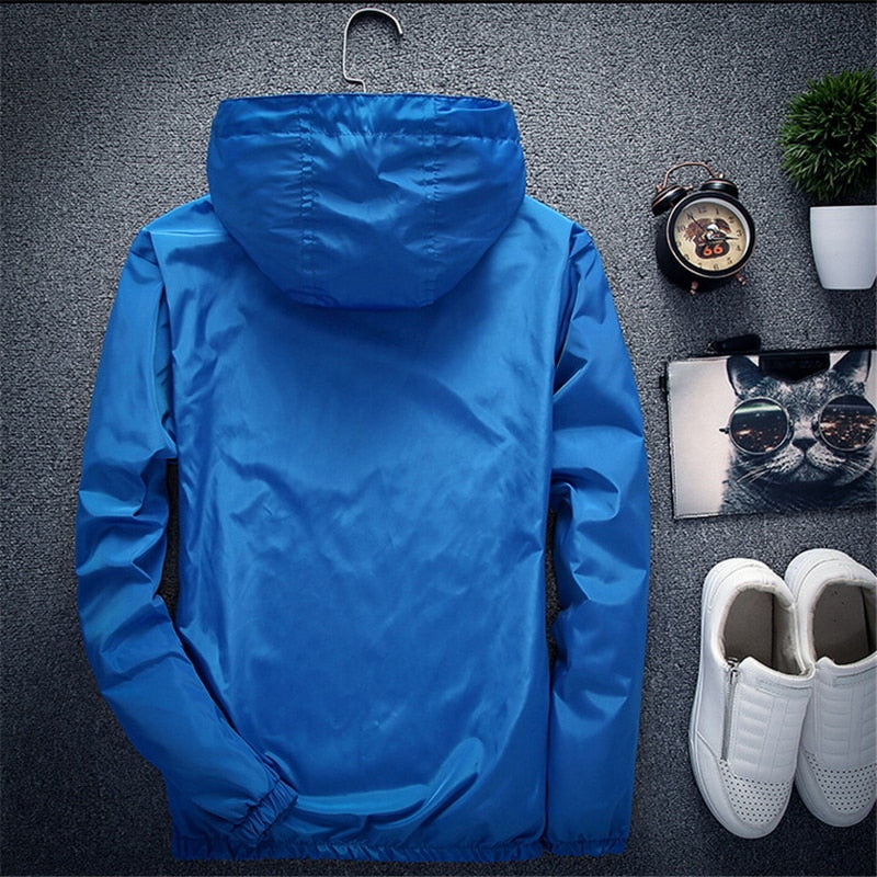 Jacket Men's Large Size Summer Bomber Spring Windbreaker cloth Streetwear Coat Hood 2022 Fashion Male Clothing 7XL Plus Size 6XL The Clothing Company Sydney