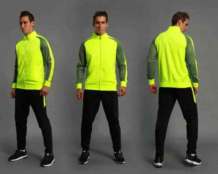 2 Piece Mens Soccer tracksuit football jerseys training football shirt pants adult football set The Clothing Company Sydney