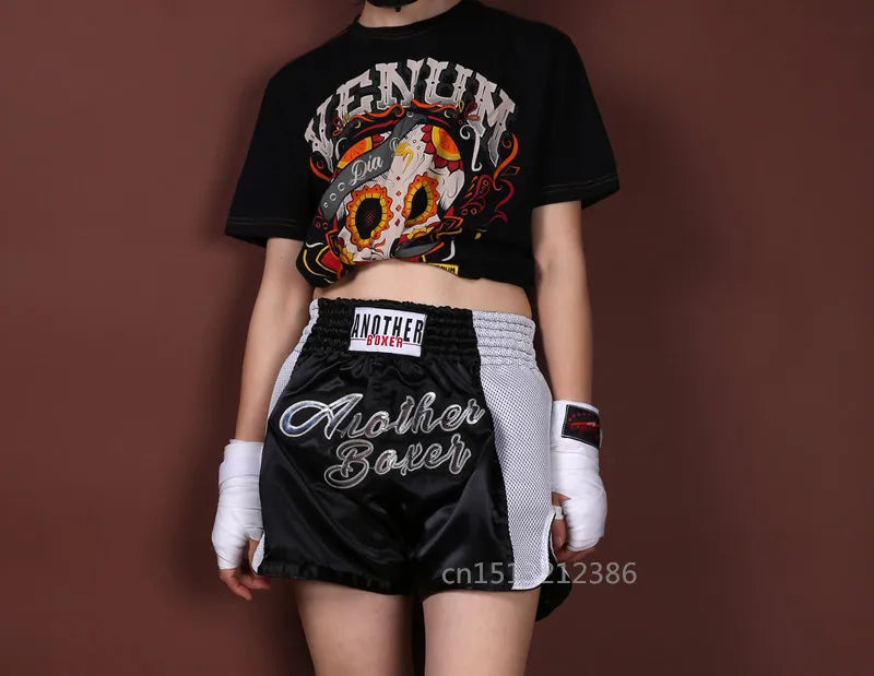 Muay Thai Shorts Kids Men Women MMA Boxing Shorts Trunks Quick Dry Kickboxing Fight Pant Grappling Pant Boxing Pants The Clothing Company Sydney