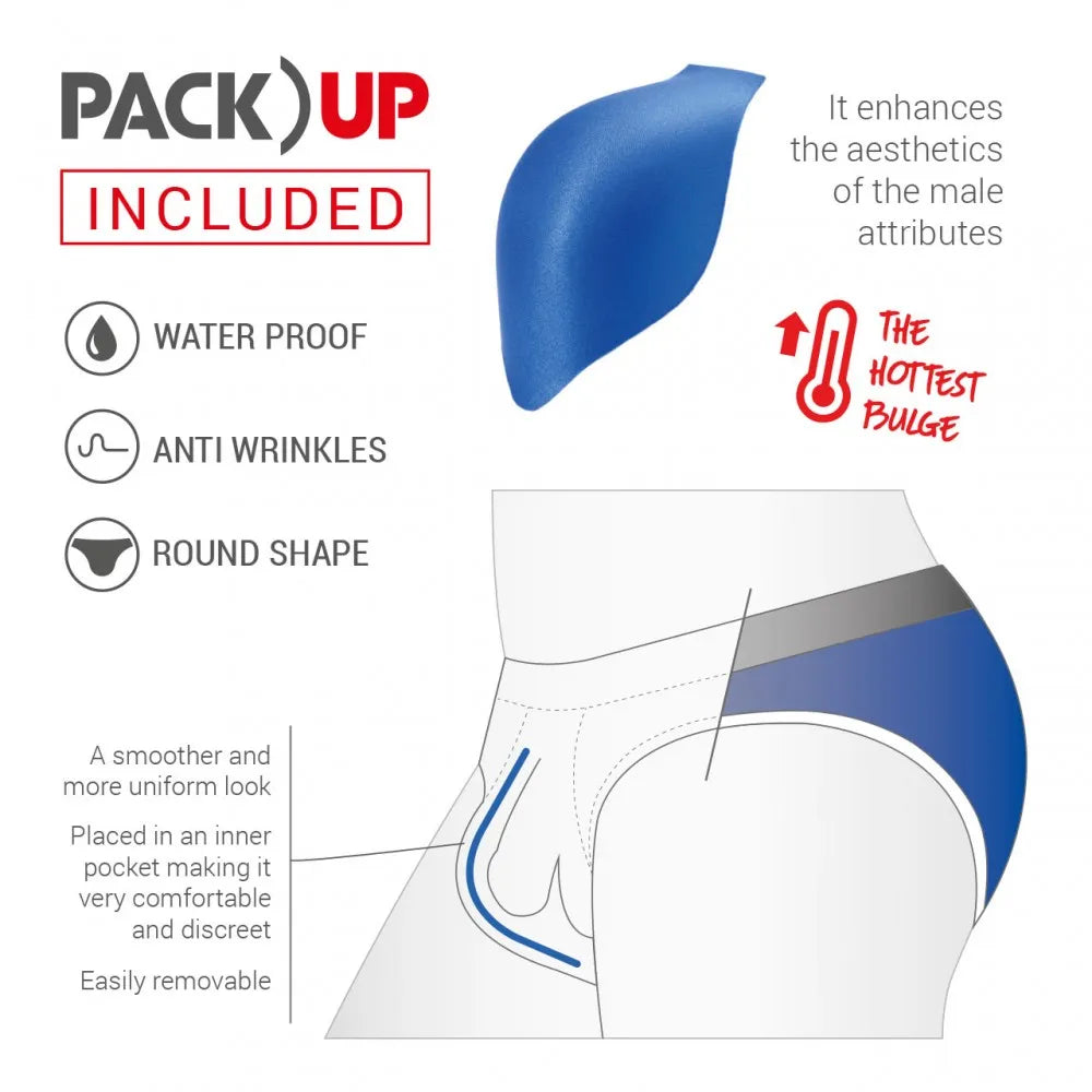 Push-Up Pad Enlarge Pouch Swimwear Colorful Padded Mens Swimming Briefs Swim Surf Beach Shorts Boxers Trunks The Clothing Company Sydney