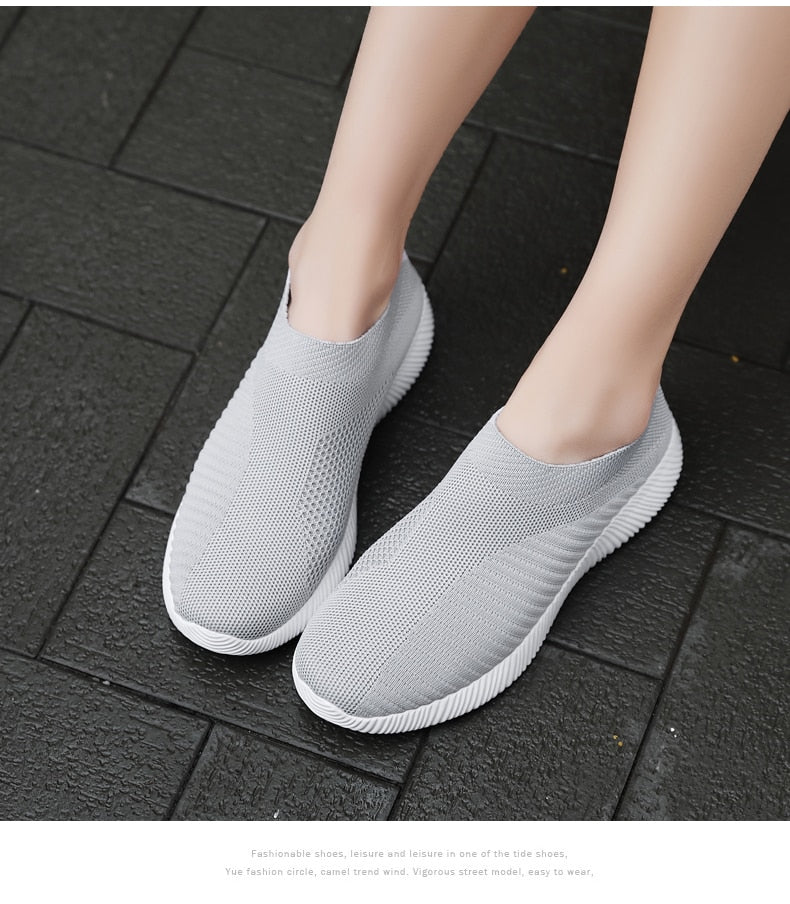 Women's Vulcanized Shoes Sneakers Slip On Flats Shoes Women Loafers Plus Size Walking Flats The Clothing Company Sydney