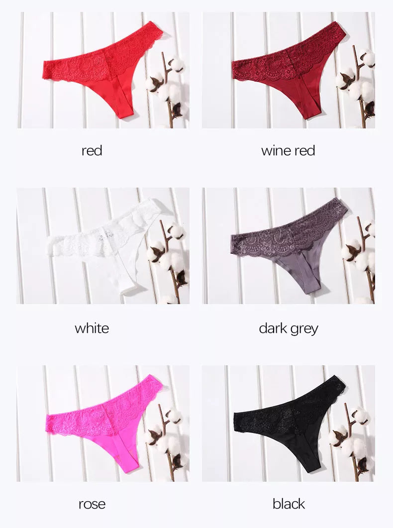 3 Pack Women's Thongs Underwear Female Ice Silk Seamless Woman Underpants G-string Sexy Seamless T-back For Ladies The Clothing Company Sydney