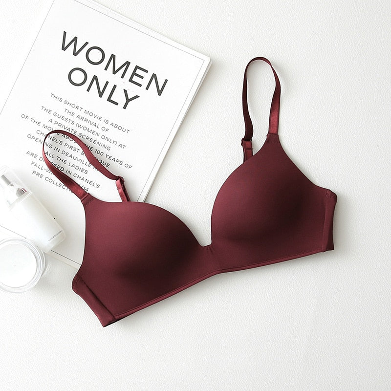 Seamless Bras for Women's Push Up Bras No Wire Brassiere A B Cup Underwear Bralette Three Quarters(3/4 Cup)  Lingerie The Clothing Company Sydney