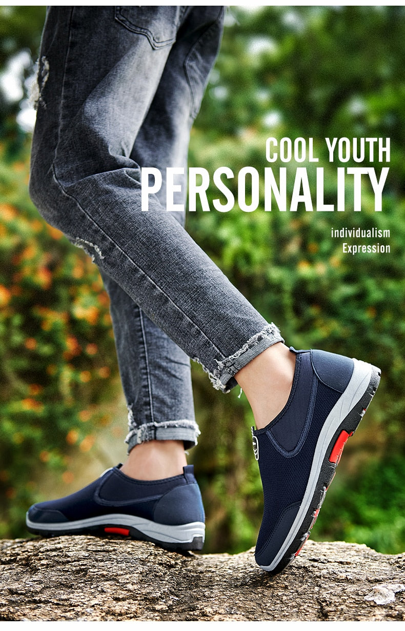 Summer Men's Shoes Lightweight Sneakers Fashion Casual Walking Shoes Breathable Slip on Mens Loafers The Clothing Company Sydney